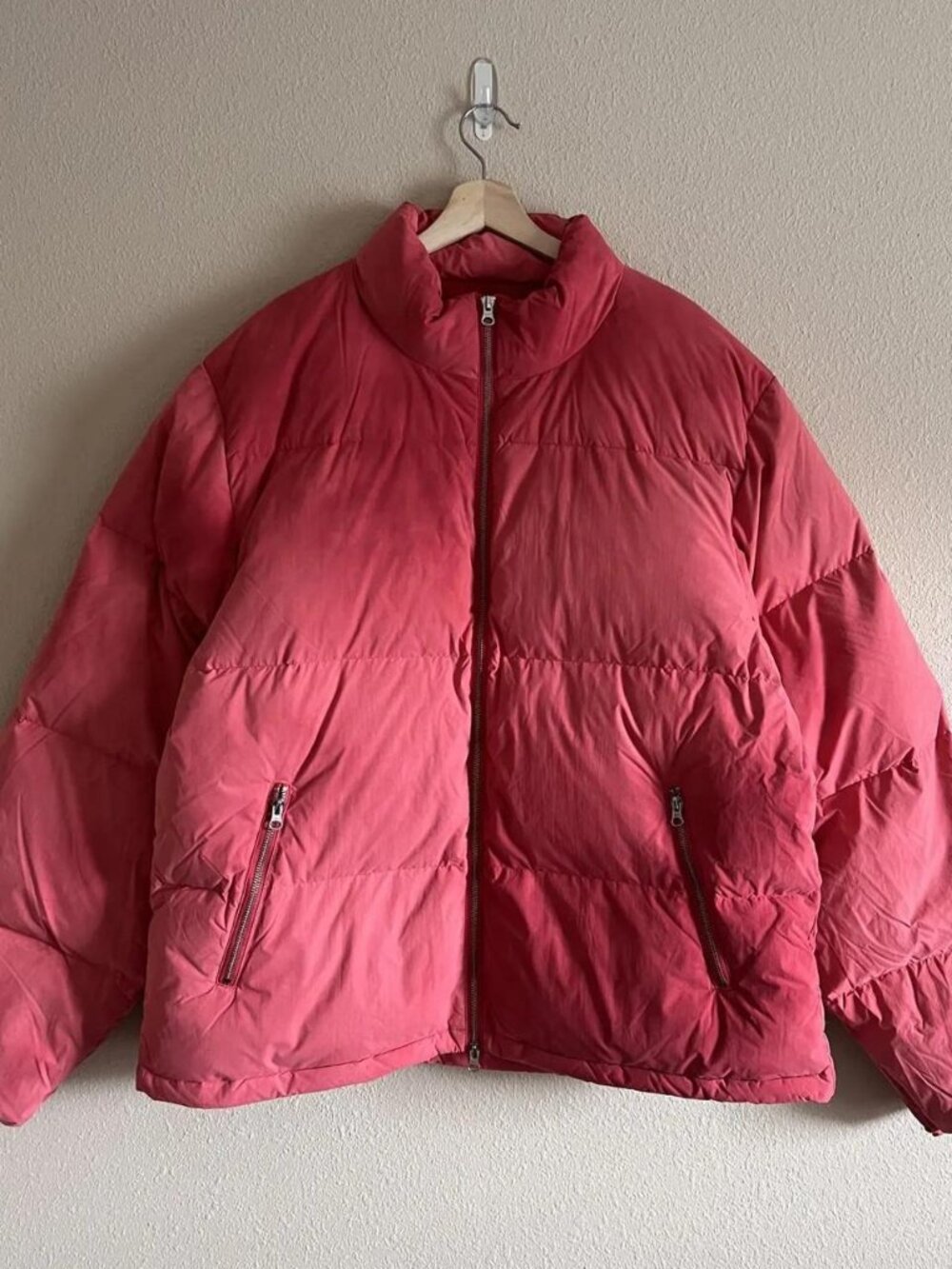 Stussy Recycled Down Puffer Faded Red Size L